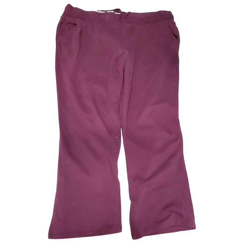 Tek Gear Ultrasoft Fleece Sweatpants Burgundy Purple Plus Size 2X